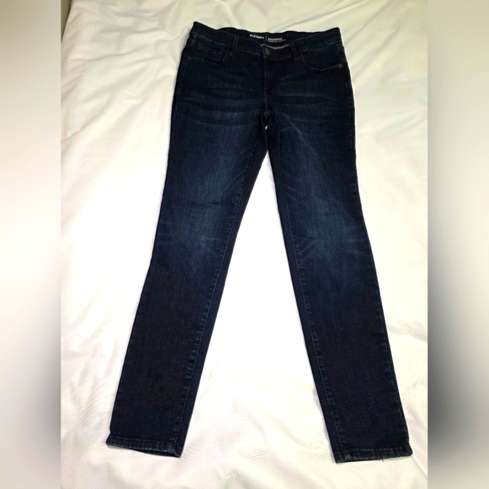 Old Navy Rockstar Mid Rise Built In Sculpt Denim Jeans- Size 12 (Jackson)